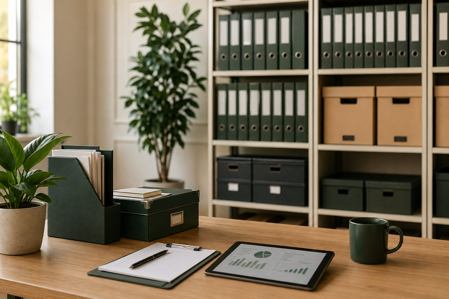 Orderly records and governance filing area